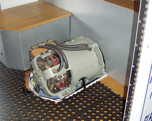 Large electric motor that drives the truck's differential.