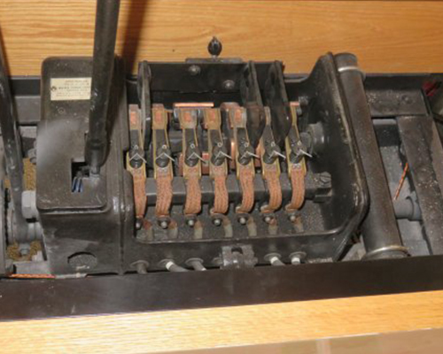 Shift control box installed