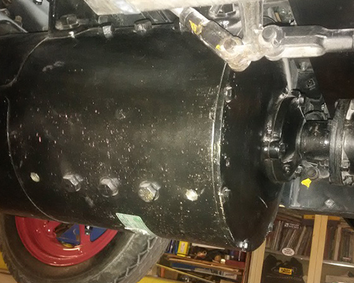 3-1/2 HP electric motor installed